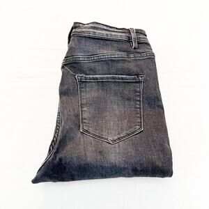 Flying Monkey Black Gray Wash Skinny Denim Jeans Stretch Size 31
